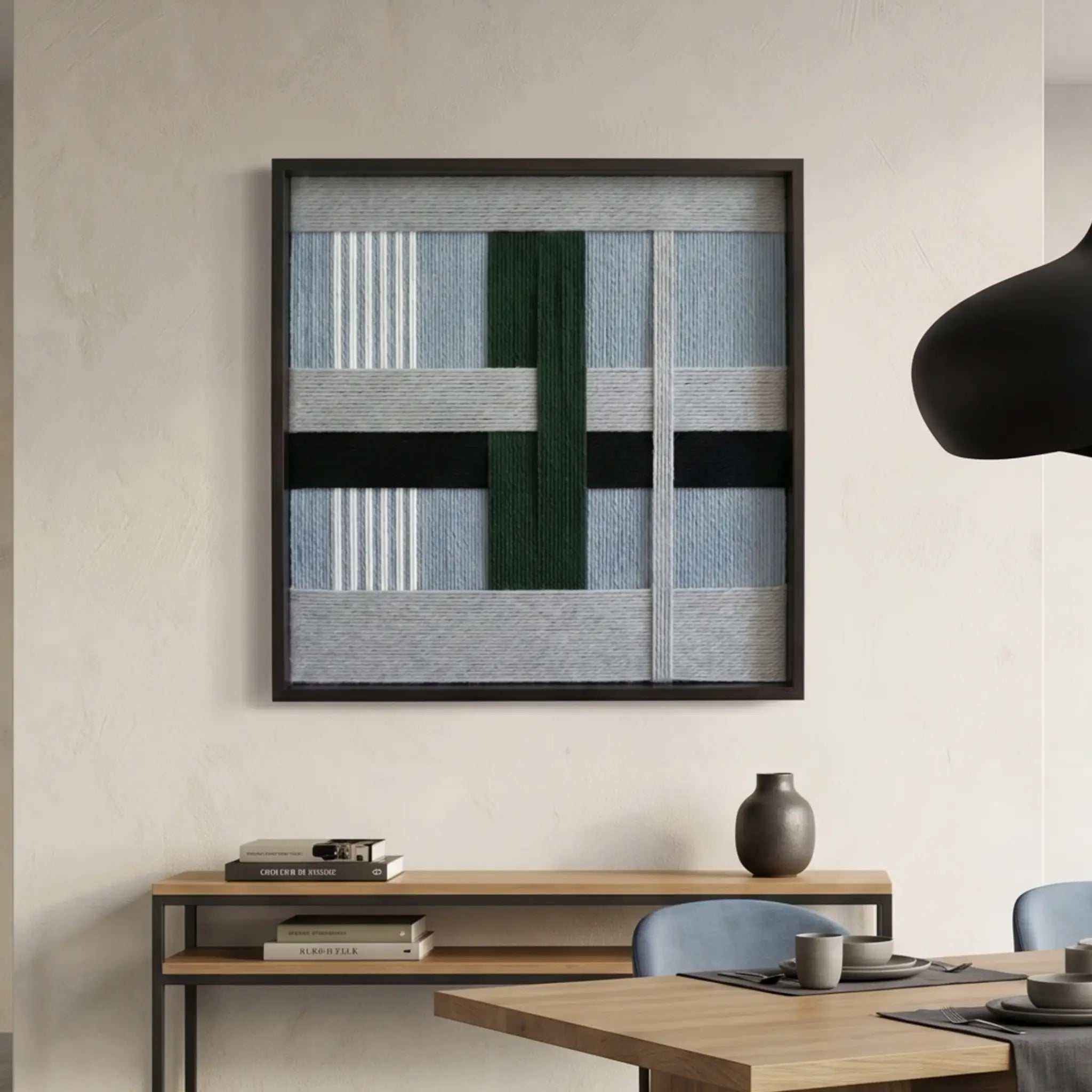 “Moonlight Glade” - Textured Fiber Wall Art