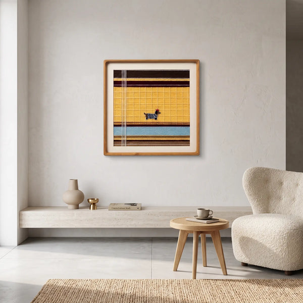 Pawsy Puppy - Textile Art #SQ049