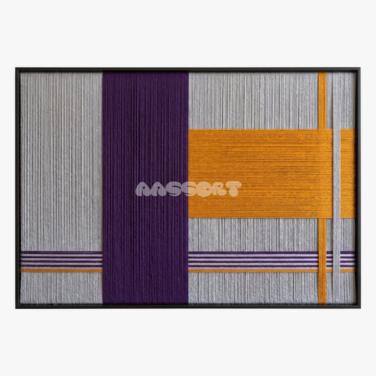 Purple Gold - Textile Art #RE073