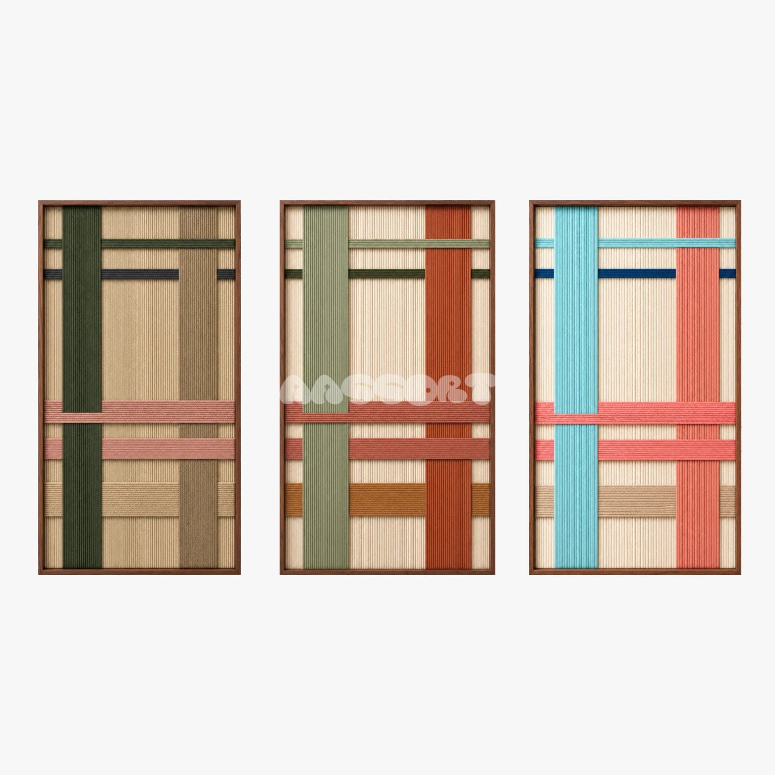 Chromatic Trio - Textile Art #PR018