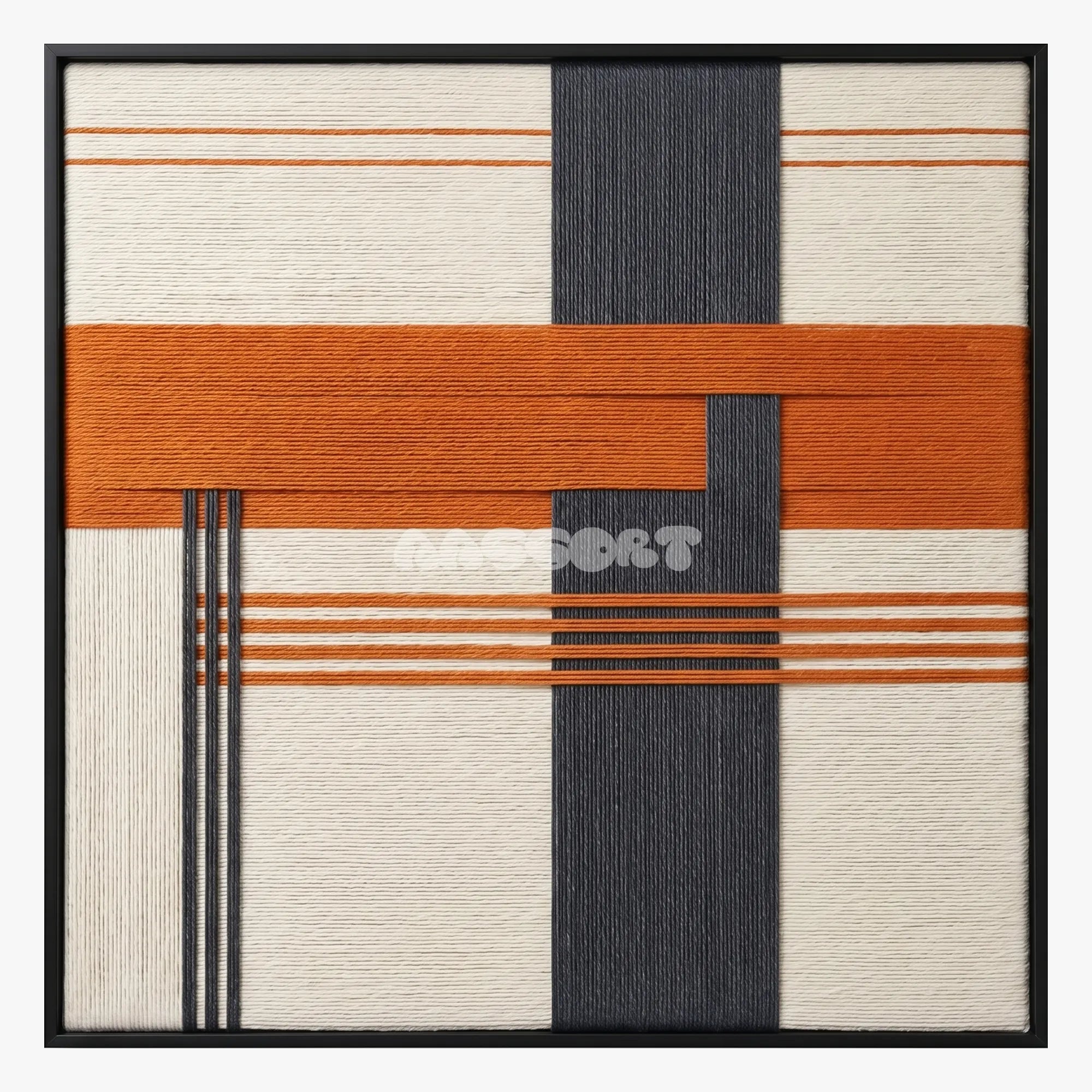 Terracotta Dusk - Textile Art #SQ114