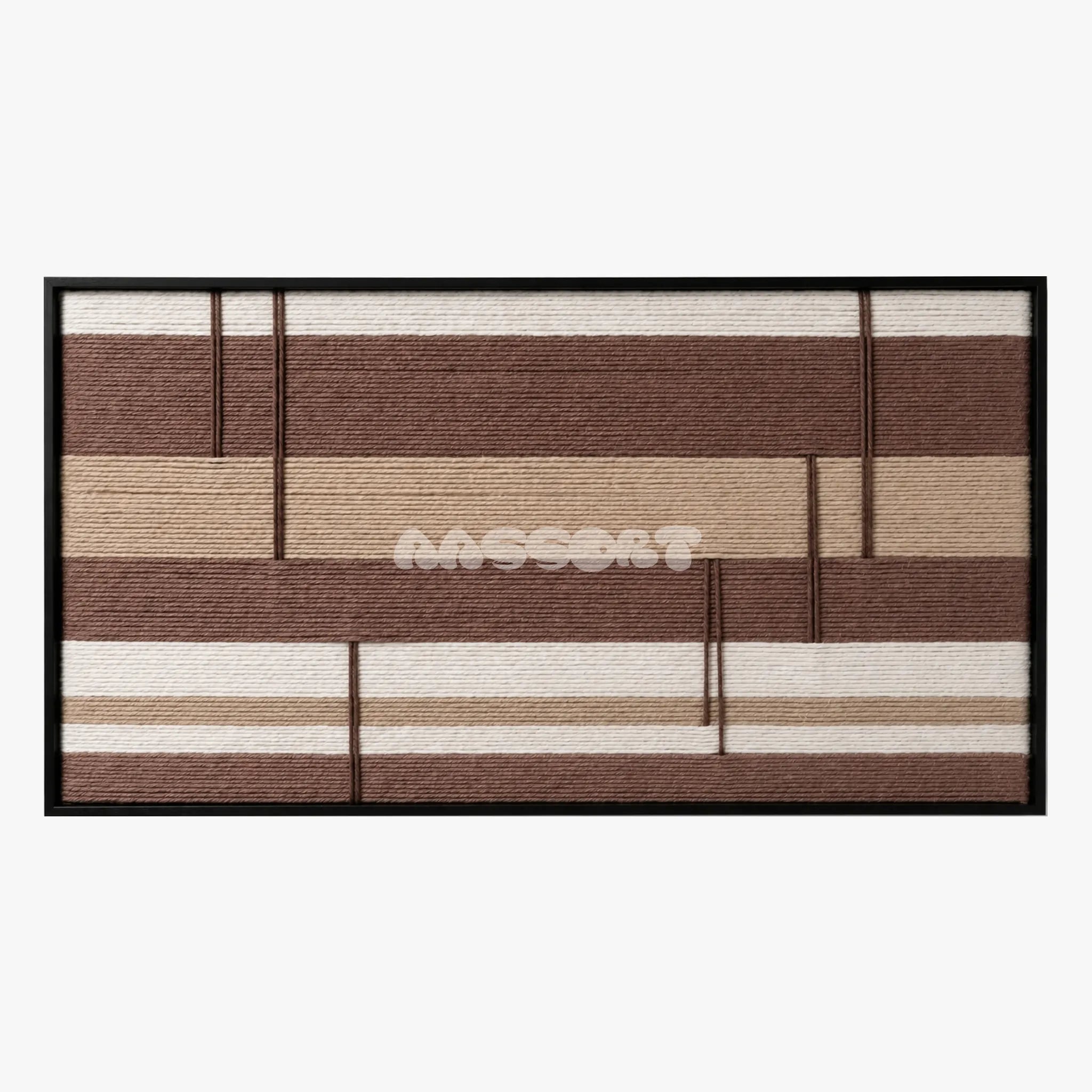 Cocoa Strata - Textile Art #RE037