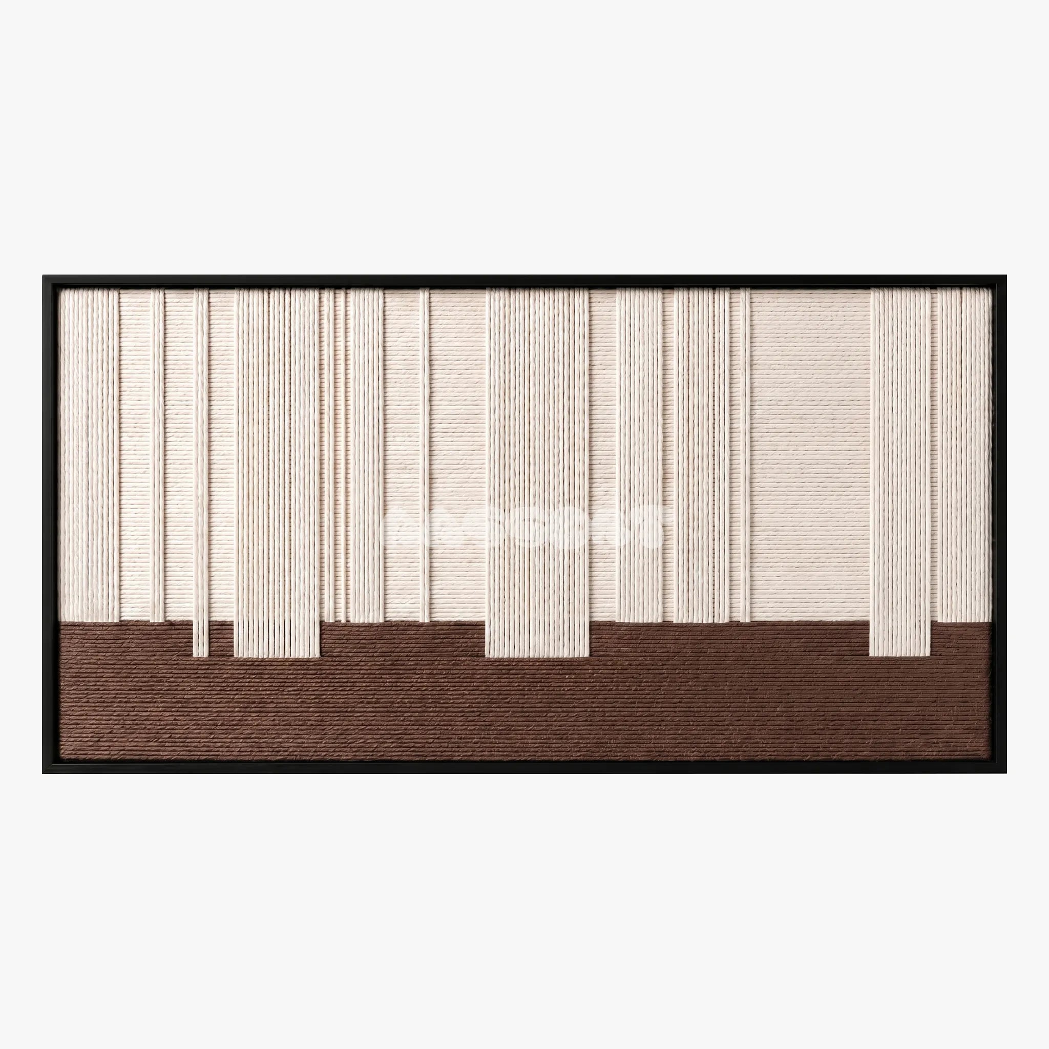 Ivory Rhythm - Textile Art #RE041