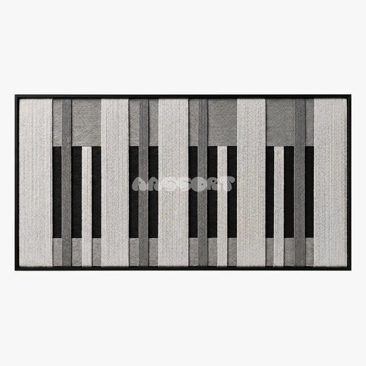 Monochrome Tempo - Textile Art #RE045