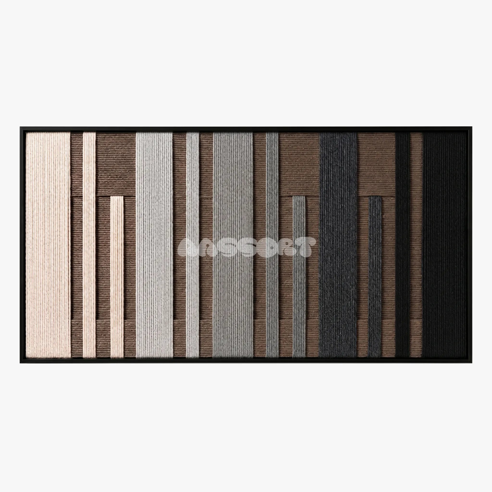 Umber Columns - Textile Art #RE046