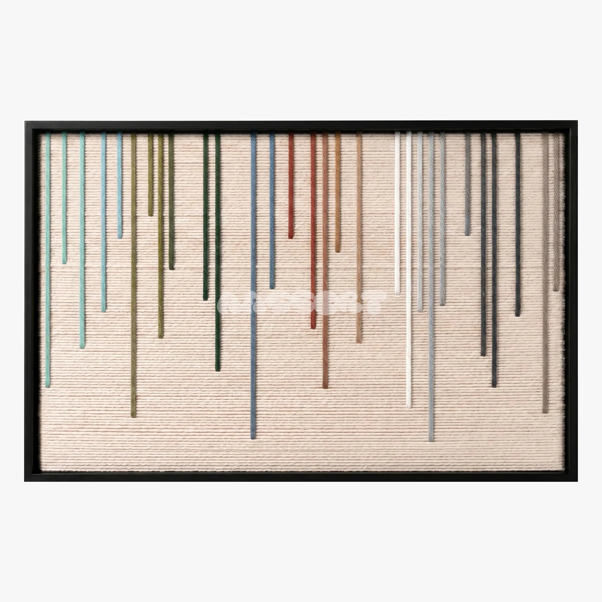 Chromatic Rain - Textile Art #RE048