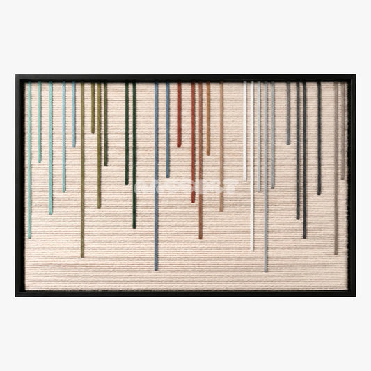 Chromatic Rain - Textile Art #RE048