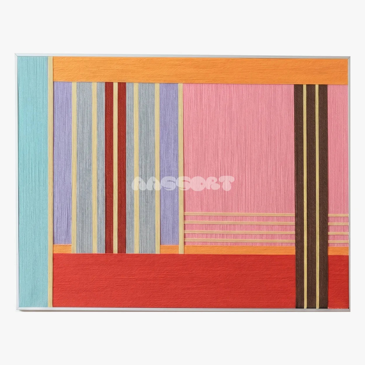 Rainbow Hearts - Textile Art #RE005