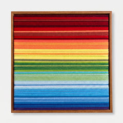 "Rainbow" — Textured Fiber Wall Art