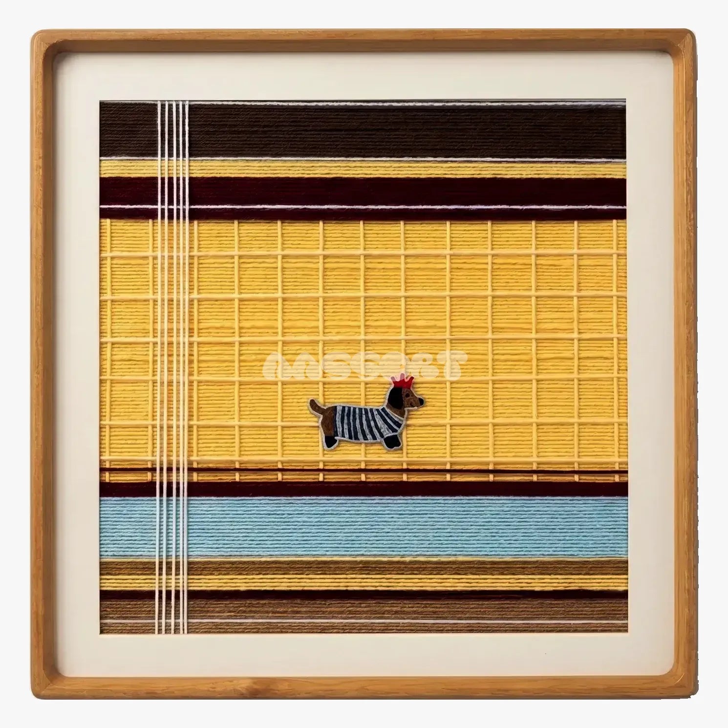 Pawsy Puppy - Textile Art #SQ049