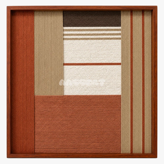 Terracotta Haven - Textile Art #SQ132