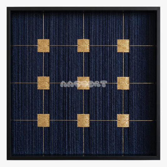 Golden Circuit - Textile Art #SQ160