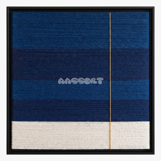 Blue Threshold - Textile Art #SQ164
