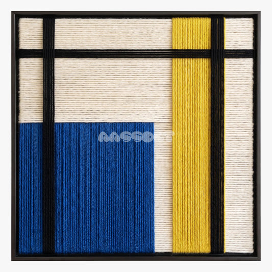 Blue Corner - Textile Art #SQ170