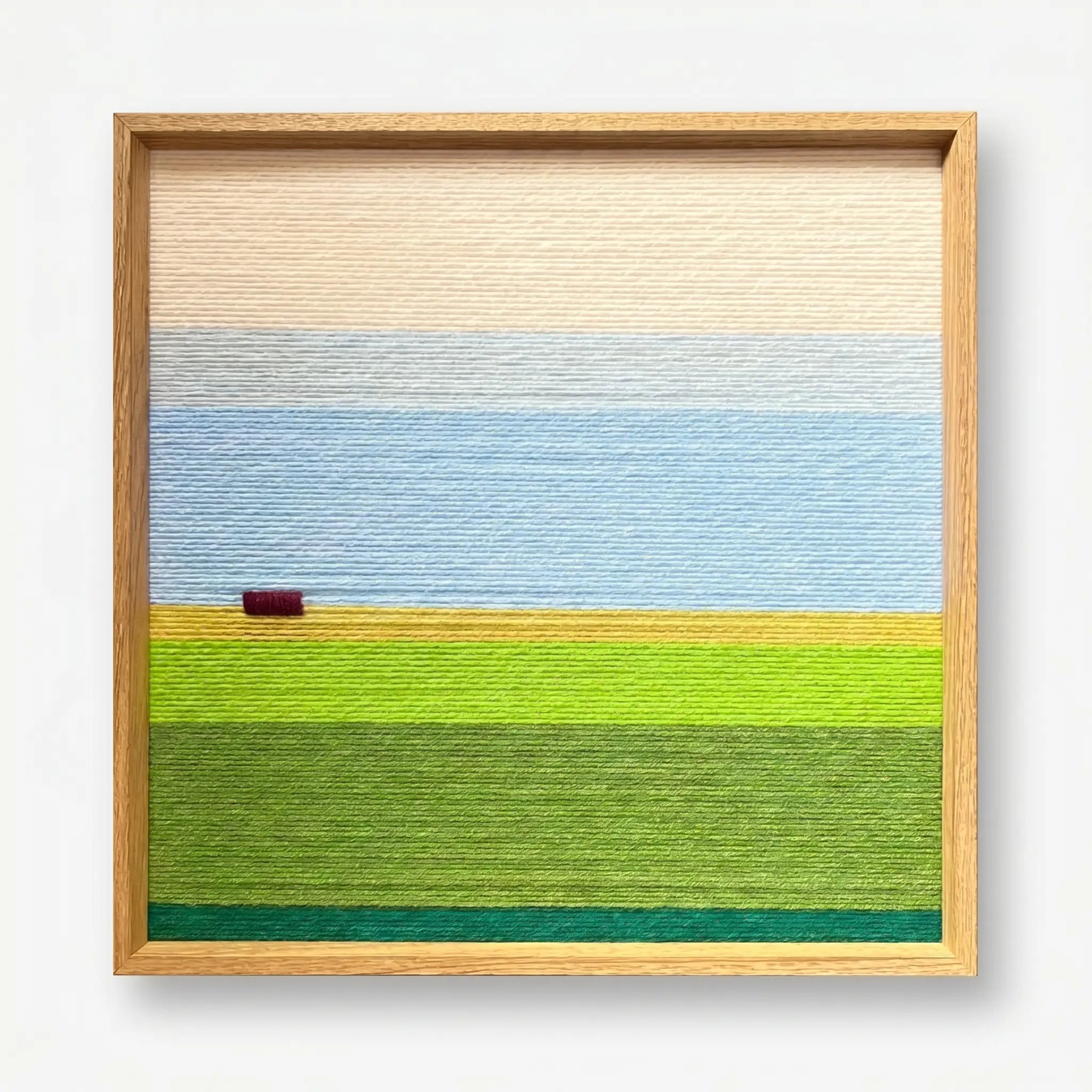 "Whispering Fields" — Textured Fiber Wall Art