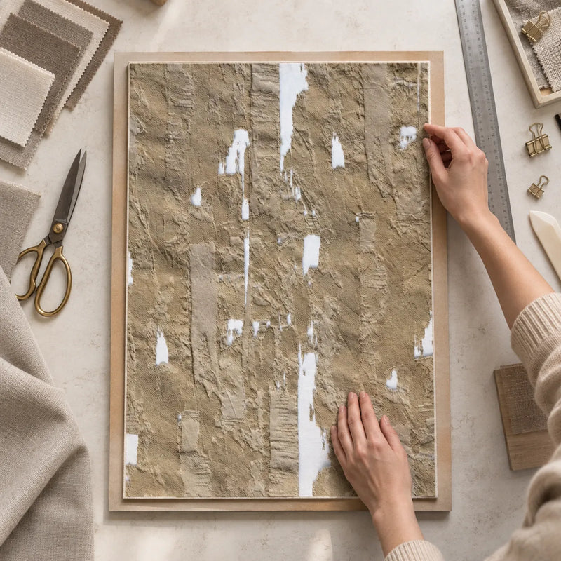 Mounting an art textile artwork