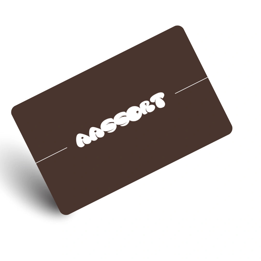 An angled isometric view of the brown gift voucher floating on a white background, symbolizing a modern gifting choice for interior design lovers.