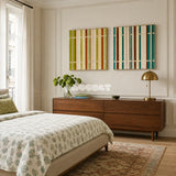 March Tree fiber artwork made with soft cotton cord styled as an uplifting focal point in a contemporary home.