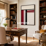 Napoli RE002 soft cotton cord wall art presented in a refined contemporary home setting.