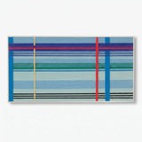 Summer Story RE004 textured fiber wall art shown front-facing on a plain white background.