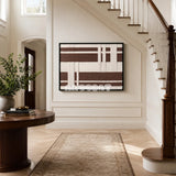 Earthen Bands RE034 soft cotton cord wall art displayed in a refined home setting with warm natural tones.