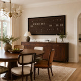 Cocoa Whispers minimalist fiber artwork styled as a quiet textural focal point in a contemporary home.