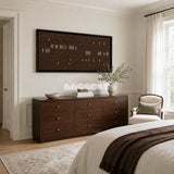 Cocoa Whispers tactile yarn wall decor bringing earthy cocoa and ivory tones to a refined interior.