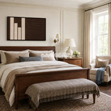Timeless Trace minimalist fiber artwork styled as an architectural focal point in a contemporary home.