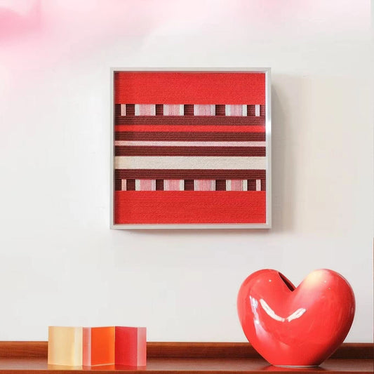 "Spring Miss" — Textured Fiber Wall Art