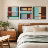 Rhythms of Silence SQ142 soft cotton cord fiber artwork displayed as a structured modern interior statement piece.
