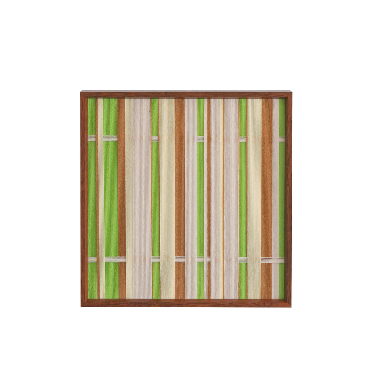 Tree Ah Tree yarn woven wall art front view on plain white background