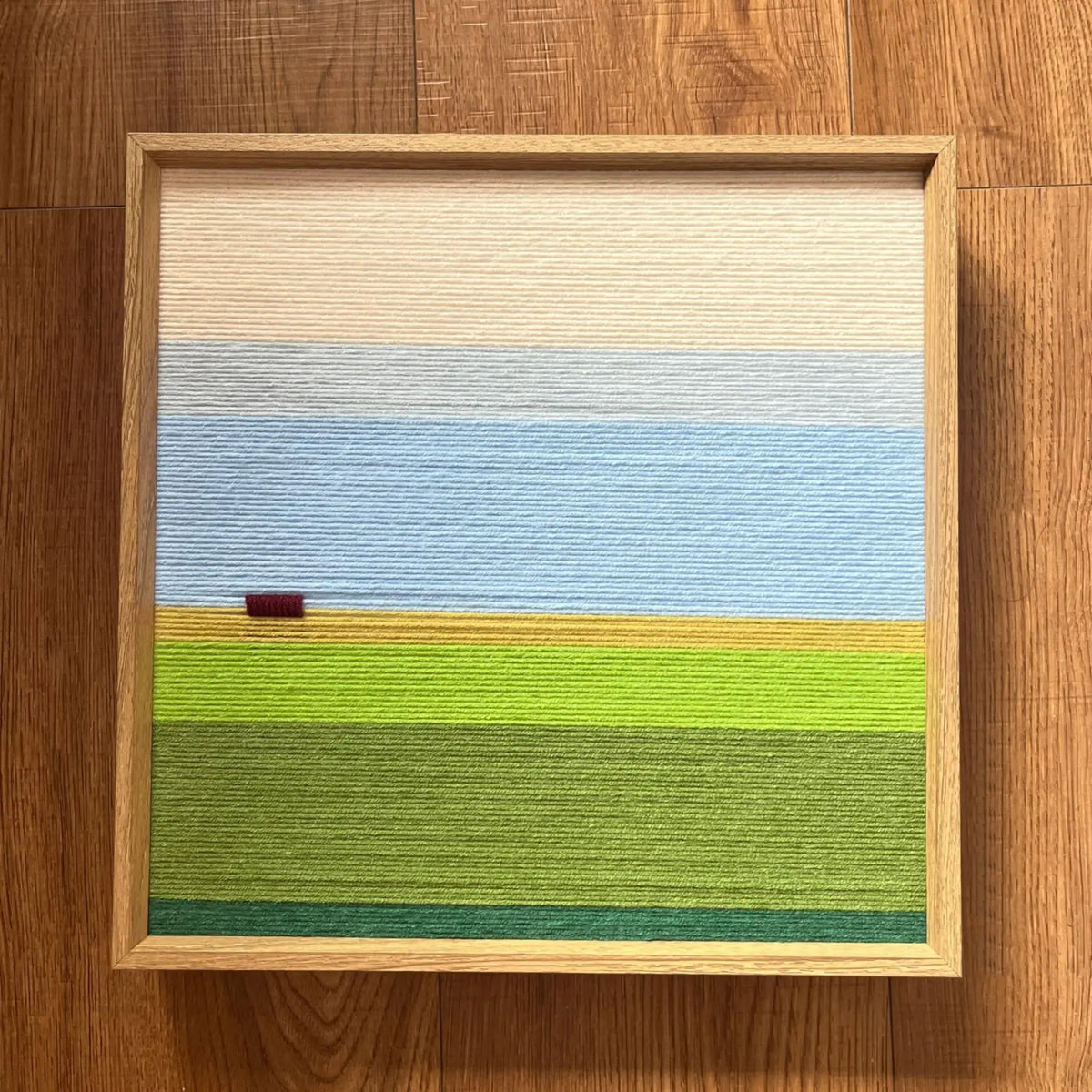 "Whispering Fields" — Textured Fiber Wall Art